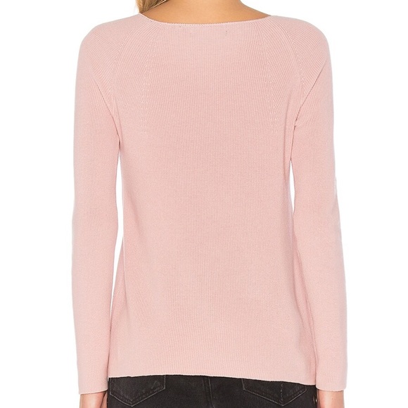 Long Sleeve Pink Cotton Sweater - Picture 3 of 7
